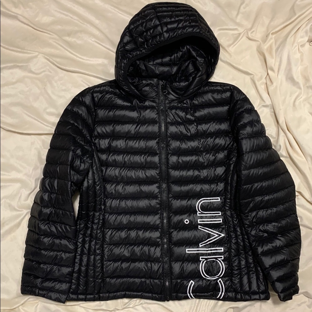Calvin Klein Logo Premium Packable Down Jacket
